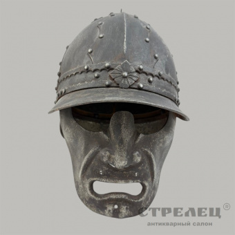 фото — шлем с гротескной маской «савойский тип», кон. 19 - нач. 20 в.